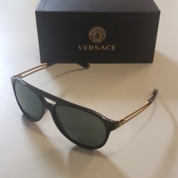 versace mens aviator sunglasses